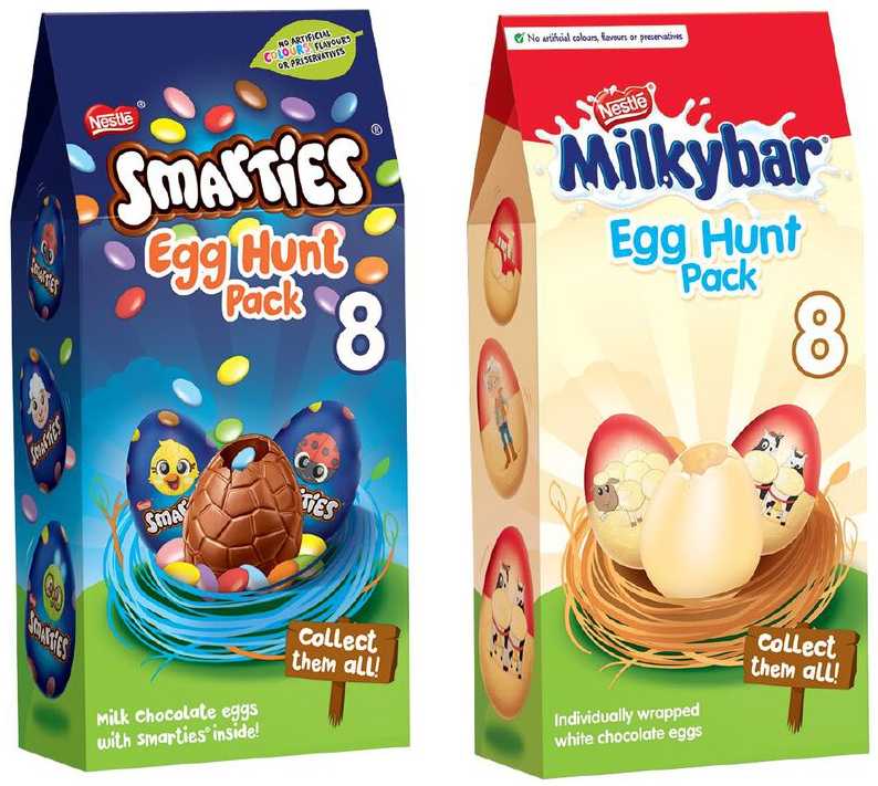 nestle egg hunt boxes