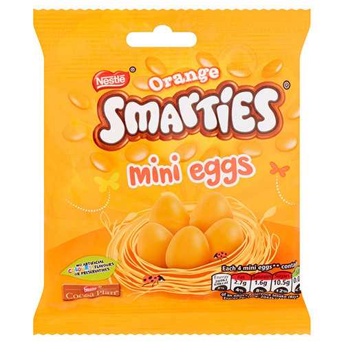 Orange Smarties Mini Eggs Bag