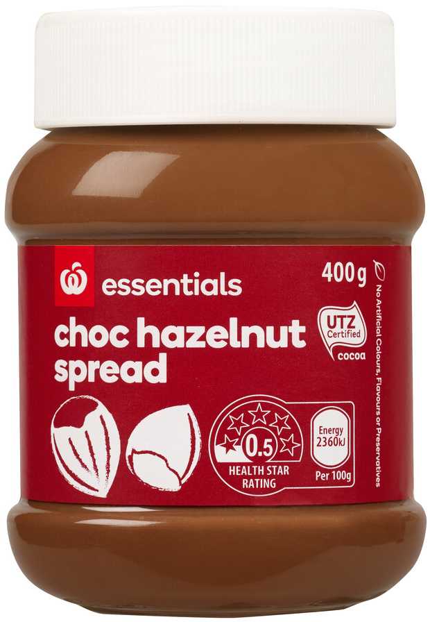 Countdown essentials choc hazelnut spread