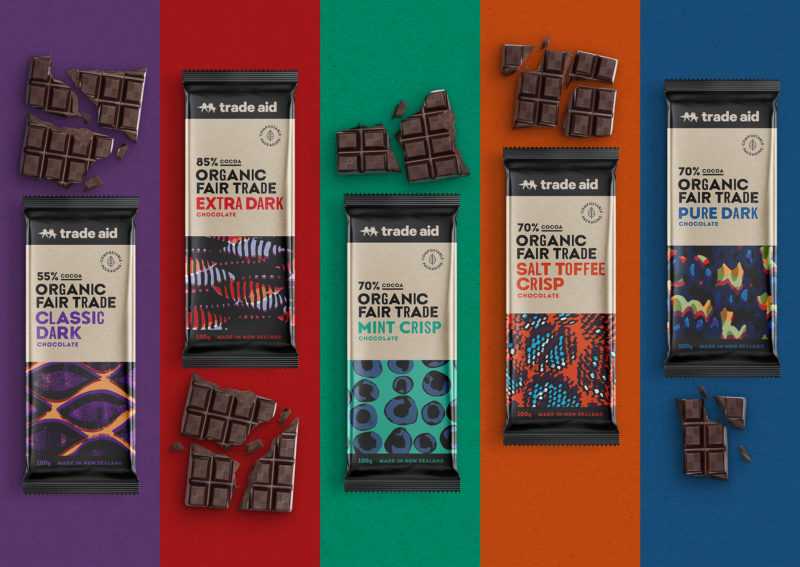 Trade Aid 100g chocolate bars